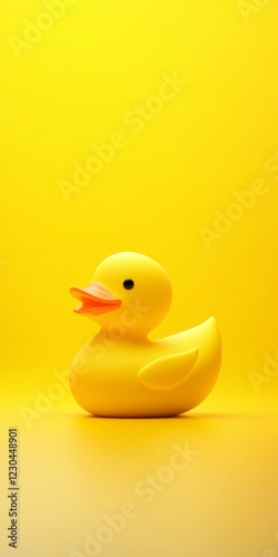 A smooth and modern toy duck with a sleek design photo