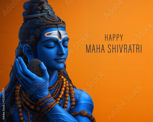 Lord Shiva Holding a Sacred Rudraksha – Maha Shivratri Special