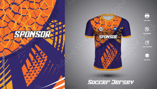 Soccer jersey design for sublimation
