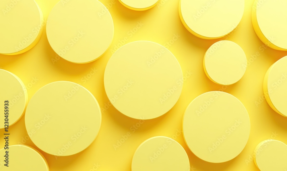 Abstract pastel yellow circles background. Abstract pastel yellow circles background.