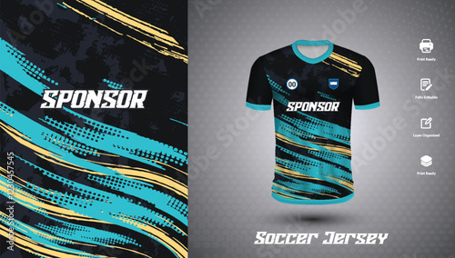 Soccer jersey design for sublimation
