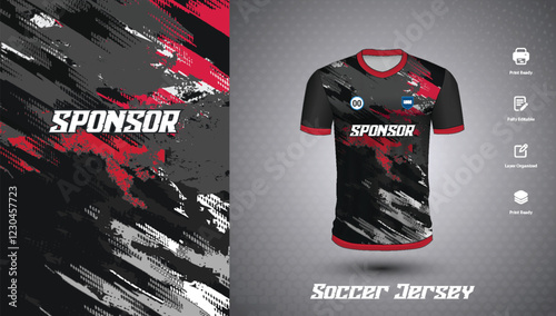 Soccer jersey design for sublimation
