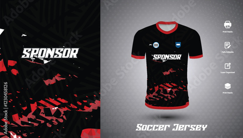 Soccer jersey design for sublimation