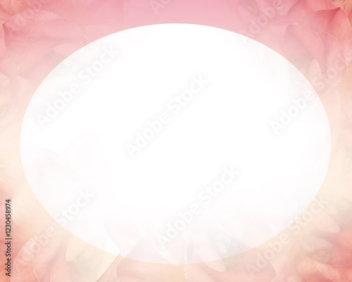 white center oval frame and blur pink rose background, pattern, texture, nature, card, fashion, copy space