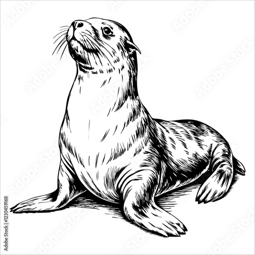 A seal is laying on its back