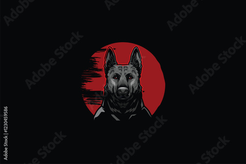 German Shepard dog vector image