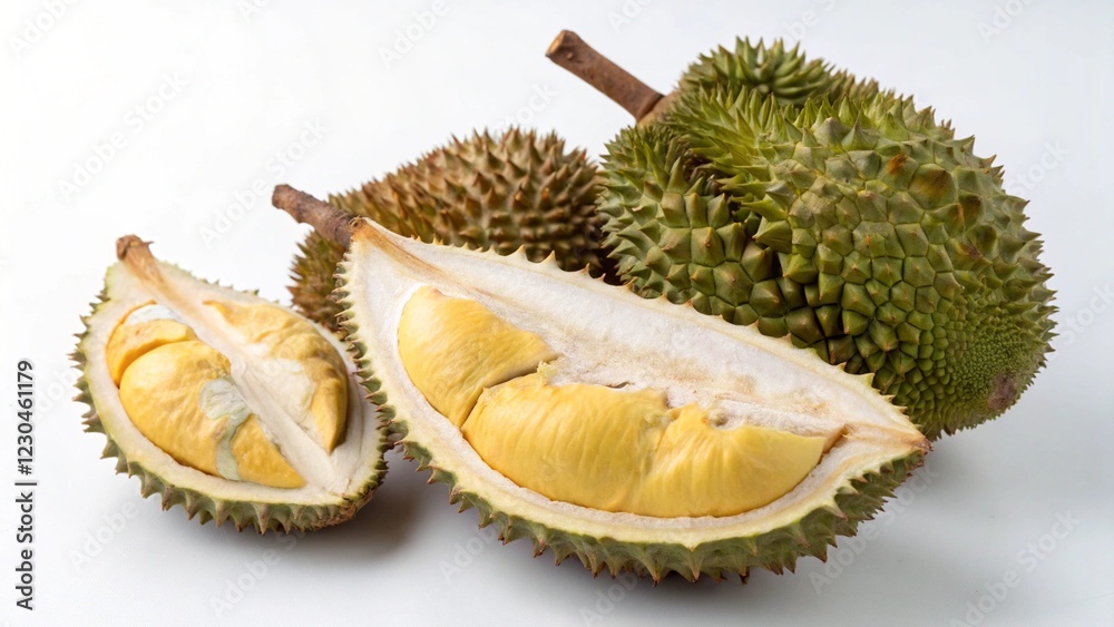 Fototapeta premium durian isolated on white background