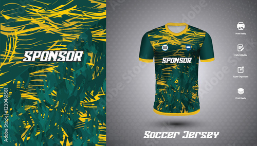 Soccer jersey design for sublimation