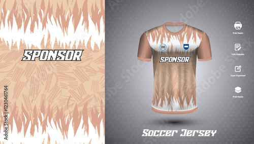 Soccer jersey design for sublimation