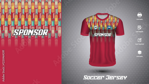 Soccer jersey design for sublimation