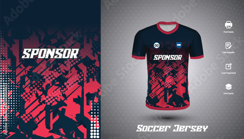 Soccer jersey design for sublimation