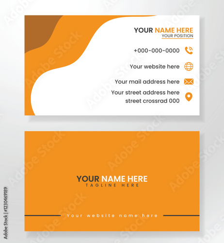 Business crad template design photo