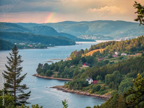 Surreal Borderland: Iddefjord, Sweden & Norway - Dreamlike Fjord Landscape photo