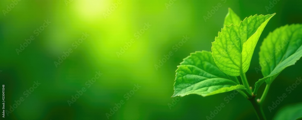 Fresh leaves of Streblus asper against a bright background, texture, plant life, foliage