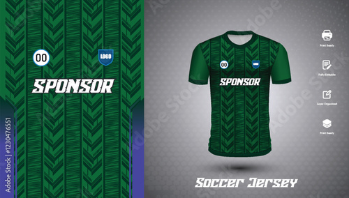 Soccer jersey design for sublimation