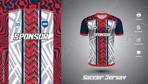 Soccer jersey design for sublimation