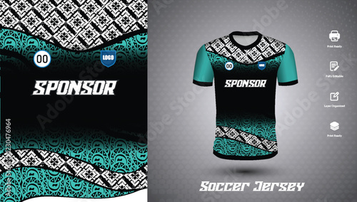 Soccer jersey design for sublimation