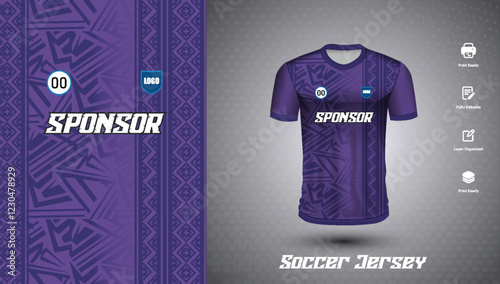 Soccer jersey design for sublimation