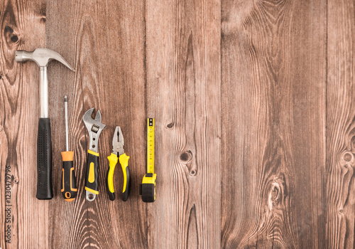 Tools on top of the table