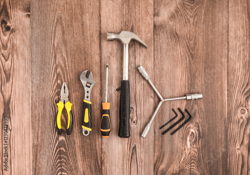 Tools on top of the table