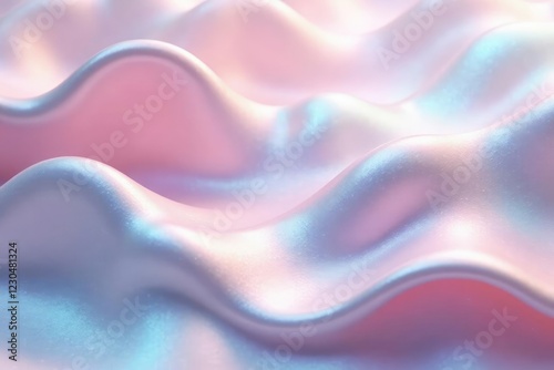 Shelly Pearls inspired background with wavy curves and iridescent sheen, pearls, shimmering, shelly photo