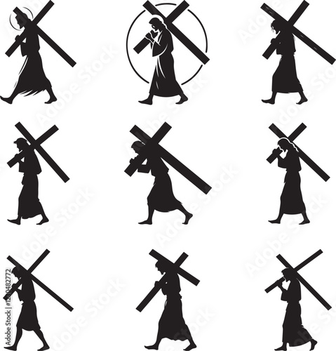 jesus carrying the cross bundle