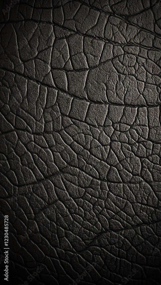 Close-up of Black Pebbled Leather Texture Close-up of Black Pebbled Leather Texture
