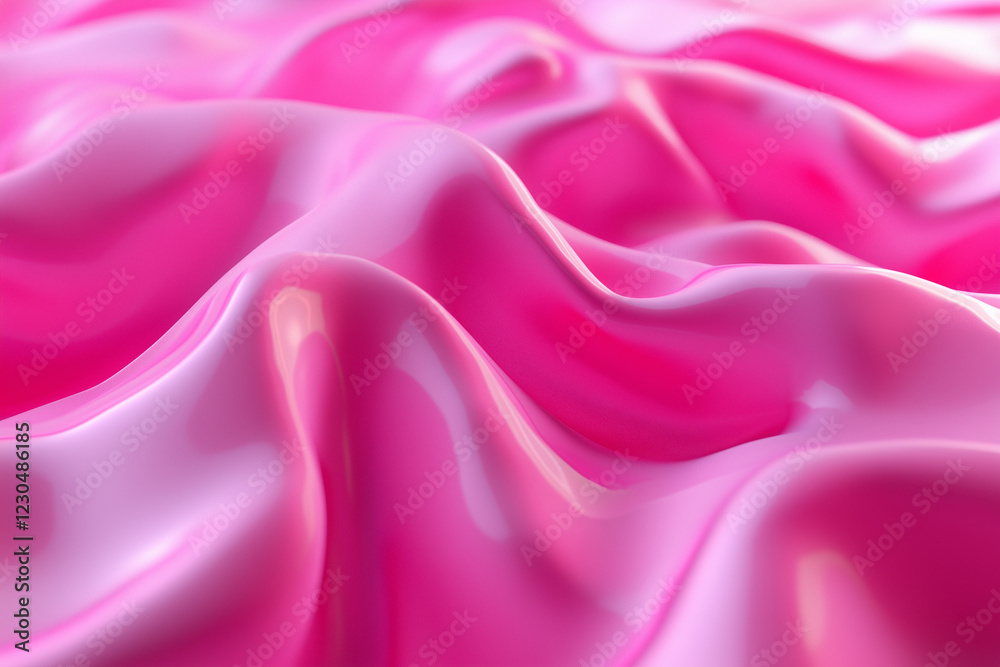Vibrant glossy pink waves with smooth, fluid texture. Futuristic abstract 3D background ideal for branding, fashion, digital art, web design, and creative projects. High-resolution modern aesthetics Vibrant glossy pink waves with smooth, fluid texture. Futuristic abstract 3D background ideal for branding, fashion, digital art, web design, and creative projects. High-resolution modern aesthetics