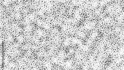 Looping stop motion animation of a subtle, grainy, textured overlay. Ideal for adding a vintage, film grain effect to your video projects. Black and white.