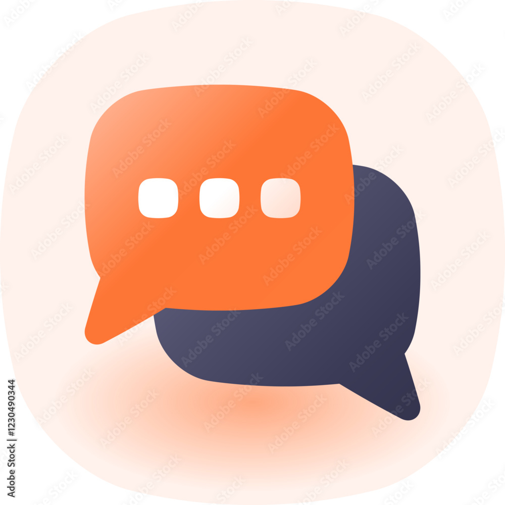 Naklejka premium chat bubble