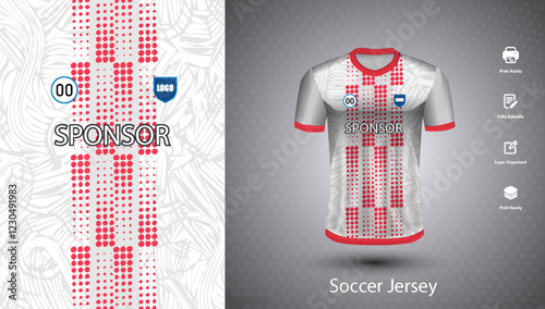 Soccer jersey design for sublimation