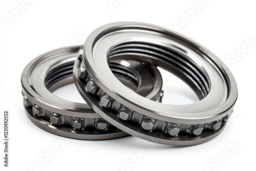 Metal Ball Bearings Close-Up