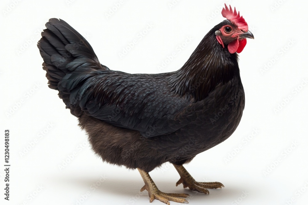 Fototapeta premium Black Chicken Portrait