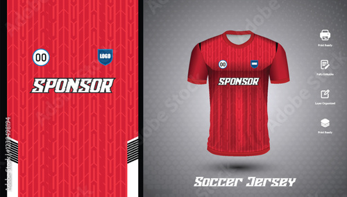Soccer jersey design for sublimation