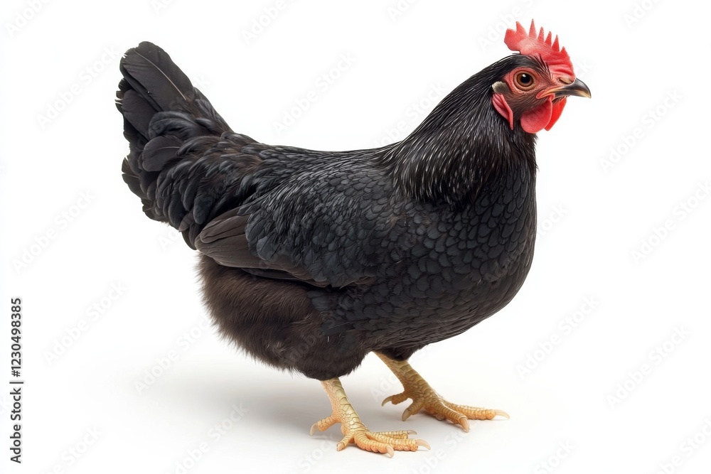 Fototapeta premium Black Hen Portrait