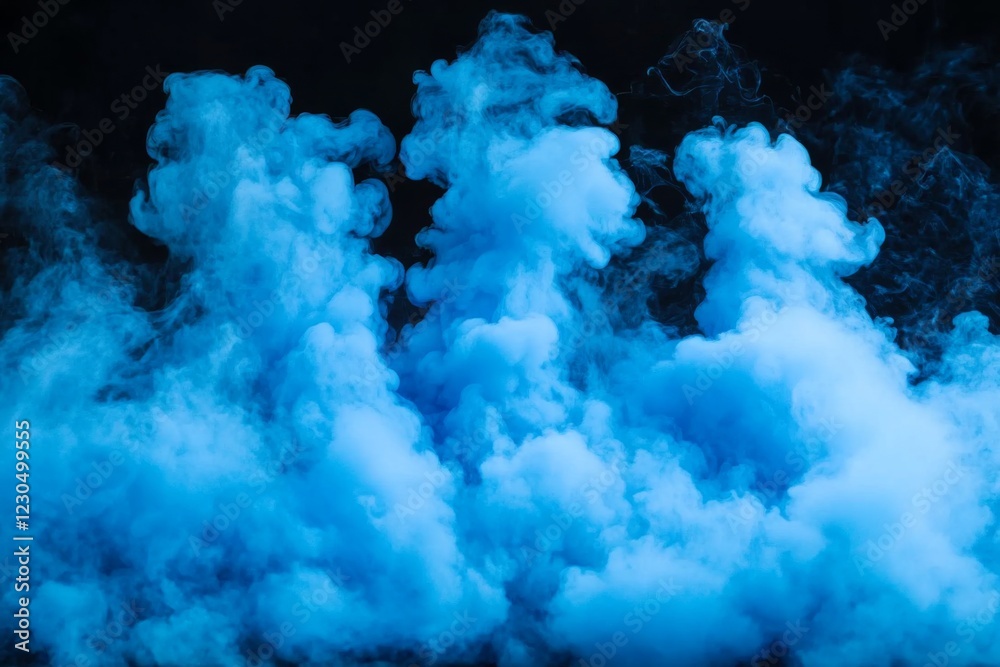 Naklejka premium Blue Smoke Abstract