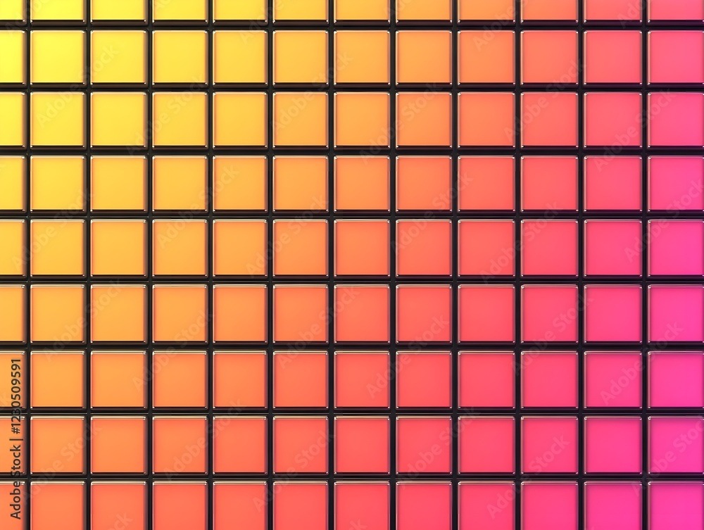 Retro 80s gradient blending orange, magenta, and yellow. Retro 80s gradient blending orange, magenta, and yellow.
