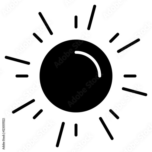 Sunlight Glyph Icon