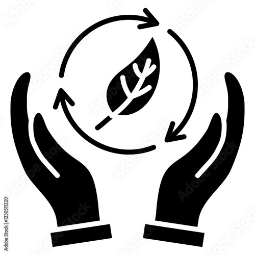 Environmental Ethics Glyph Icon