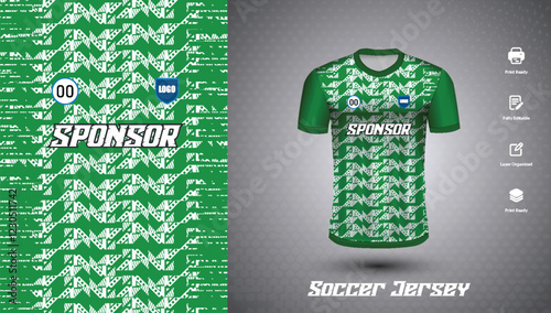 Soccer jersey design for sublimation