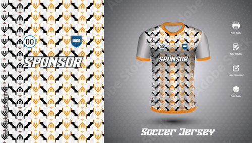 Soccer jersey design for sublimation