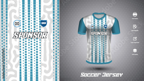 Soccer jersey design for sublimation