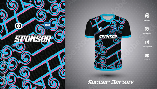 Soccer jersey design for sublimation