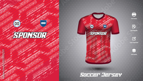 Soccer jersey design for sublimation