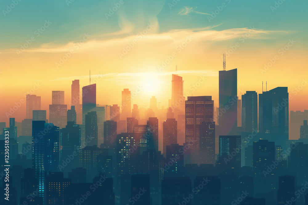 Cityscape Sunrise Cityscape Sunrise