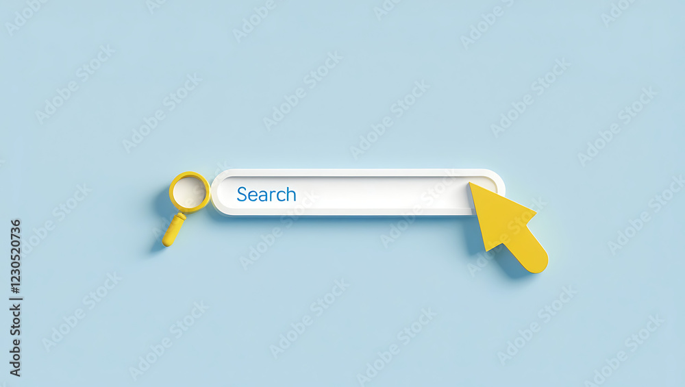 Search Bar design: Digital UI & Web Navigation,web design trends, search technology, online browsing, UX design, modern website elements.