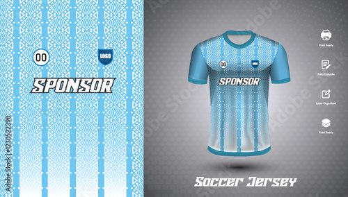 Soccer jersey design for sublimation