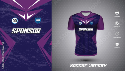 Soccer jersey design for sublimation