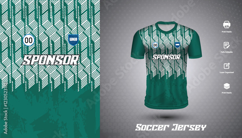 Soccer jersey design for sublimation