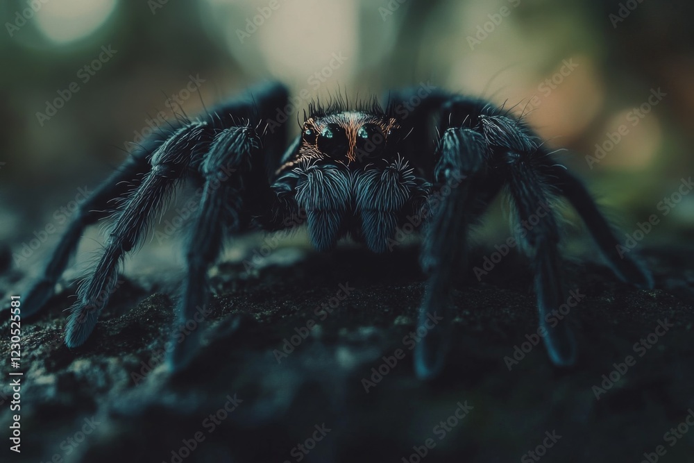 Close-up of a Tarantula in Natural Habitat Close-up of a Tarantula in Natural Habitat
